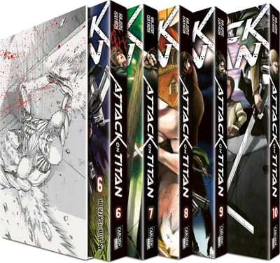 Attack On Titan – Band 06–10 mit Schuber