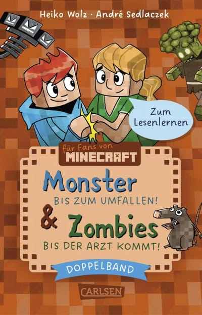 Minecraft: Doppelband – Enthält die Bände: Zombies – bis der Arzt kommt! (Band 1) / Monster – bis zum Umfallen! (Band 2) - Carlsen