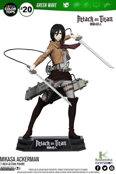 Mikasa Ackerman -  Color Tops McFarlane Toys - 1