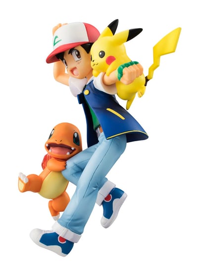 Ash / Satoshi with Pikachu and Charmander - Megahouse G.E.M. - 6