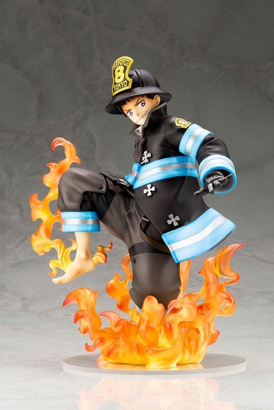 Shinra Kusakabe - Glow in the Dark Bonus Edition - Fire Force - ARTFX J - Kotobukiya - Re-Release - 3
