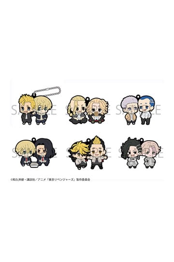 Tokyo Revengers Gummianhänger - Buddy Collection - Megahouse (6 Anhänger) (1)