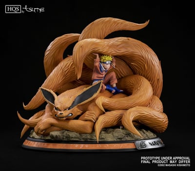 Naruto Uzumaki & Kyubi - Linked by Seal - Tsume HQS Statue - 6
