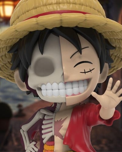 Monkey D. Ruffy - One Piece - Freeny's Hidden Dissectibles Wanted Series - Mighty Jaxx (2)