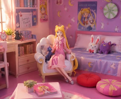 Usagi & Luna Sailor Moon  · Usagi Tsukino und Luna - Sailor Moon Cosmos - antique style - Ichibansho - Bandai Spirits