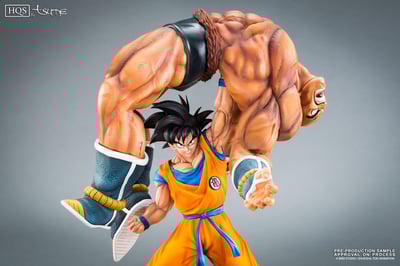 The Quiet Wrath of Son Goku (Son Goku and Nappa) – Limited HQS Statue Set with Enzan Showcase - 4