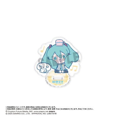 Zufällige Auswahl - Hatsune Miku x Cinnamoroll - Mini Acrylaufsteller - Anicraft (1)