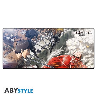 Eren vs. Colossal Titan - Attack on Titan - Mousepad XXL - AbyStyle (1)