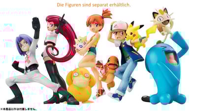 Ash / Satoshi with Pikachu and Charmander - Megahouse G.E.M. - 3