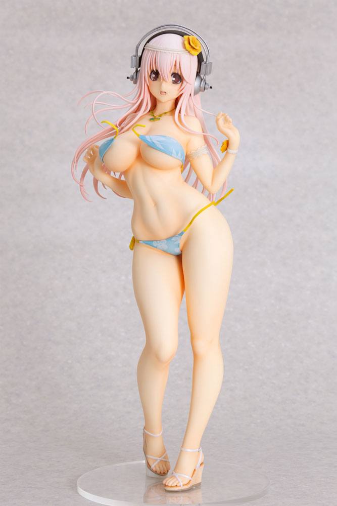 Super Sonico - Summer Vacation - Orchid Seed - Re-Release PVC Figure (1/4.5 Scale) - 1