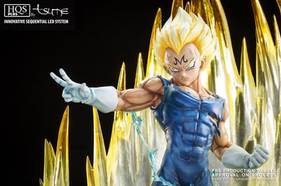Majin Vegeta - Tsume HQS+ 1/4 Scale Resin Figur mit LED - 5