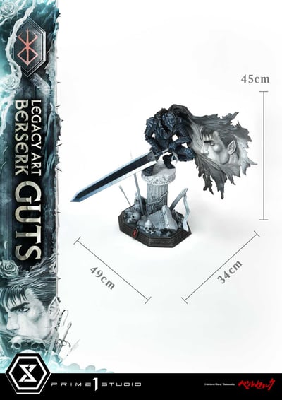 Guts - Normal Version - Kentaro Miura Legacy Art Collection (LABR-01) - Prime 1 Studio (7)
