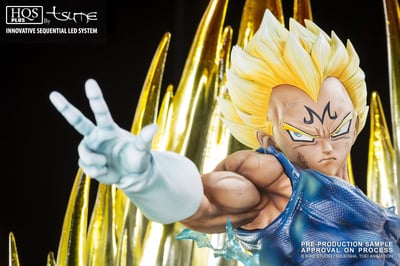 Majin Vegeta - Tsume HQS+ 1/4 Scale Resin Figur mit LED - 4