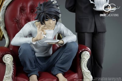 L & Watari – Death Note Diorama Statue von Oniri Creations - 5