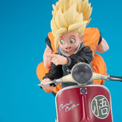 Super Saiyajin Son Goku, Son Gohan & Bike - Desktop Real McCoy EX - Megahouse - 3