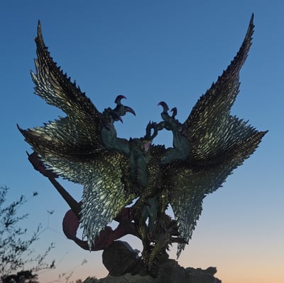 Shagaru beim Sonnenuntergang · Shagaru Magala - Monster Hunter Creator's Model (Capcom Re-Release) PVC Statue