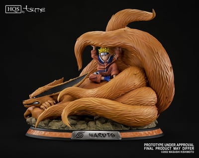 Naruto Uzumaki & Kyubi - Linked by Seal - Tsume HQS Statue - 1