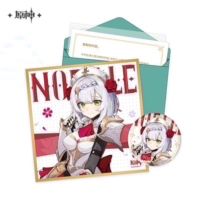 Noelle - Geburtstagkarte Set - Button, Shikishi, Aufkleber und Brief (Chinesisch) -Genshin Impact - miHoYo Figuya GmbH.jpg