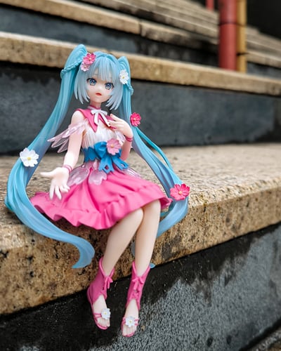 Flower Fairy Miku ⋆.ೃ࿔🌸*:･ — Hatsune Miku - Flower Fairy Cosmos - Noodle Stopper - Furyu