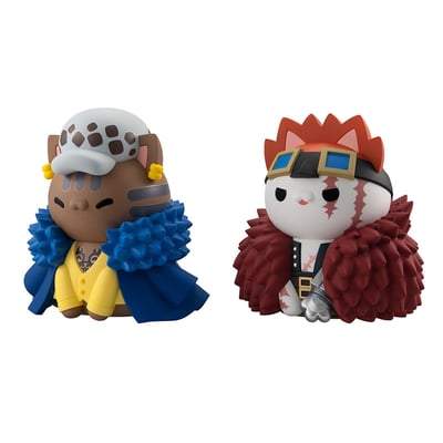 Monkey D. Ruffy & Trafalgar Law & Eustass Kid Set - One Piece Nyanto: Big Nyan Piece - Megahouse (7)