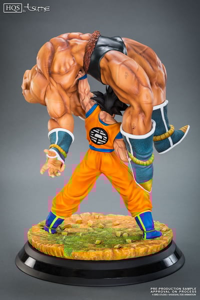 The Quiet Wrath of Son Goku (Son Goku and Nappa) – Limited HQS Statue Set with Enzan Showcase - 7