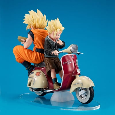 Super Saiyajin Son Goku, Son Gohan & Bike - Desktop Real McCoy EX - Megahouse - 4