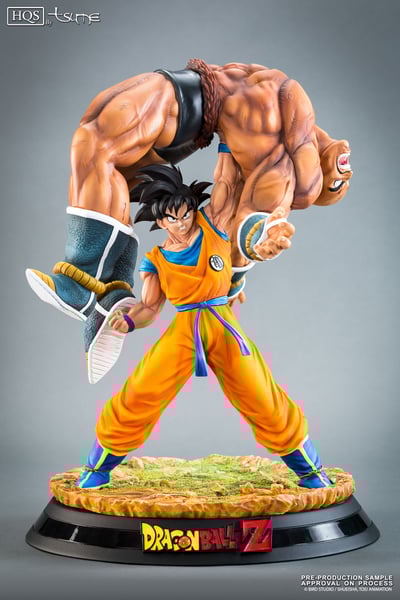 The Quiet Wrath of Son Goku (Son Goku and Nappa) – Limited HQS Statue Set with Enzan Showcase - 2