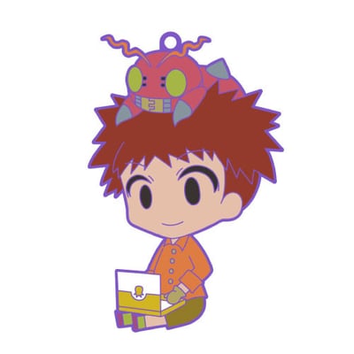 Izumi / Izzy Koushirou and Tentomon - Digimon Chara Ride Rubber Straps - 1