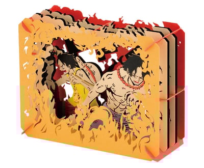 Ruffy & Ace (Tatakaeruka Luffy!!!) - One Piece - Papiertheater (PT-032X) - Ensky (1)