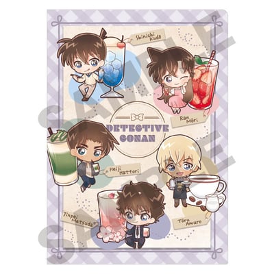Detektiv Conan  (Purple Chara Peko Drink Version) - Clear File / Aktenhülle A4 - CRUX (1)