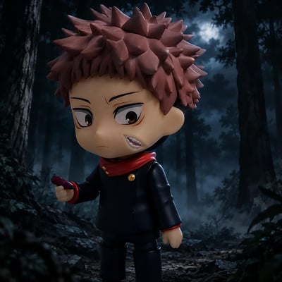 Sukuna spricht mit Yuji  · Nendoroid 1479 Yuji Itadori – Jujutsu Kaisen