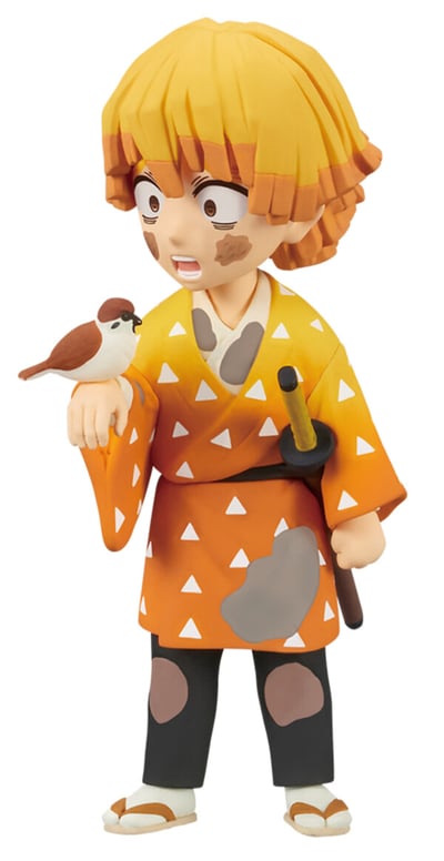 Zenitsu Agatsuma - Demon Slayer: Kimetsu no Yaiba - WCF ChiBi Minifigur (Zenitsu Collection - Version A) - Banpresto (1)
