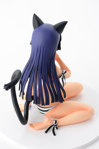 Kuroneko - 1/4 - Striped Swimsuit Nekomimi - 19