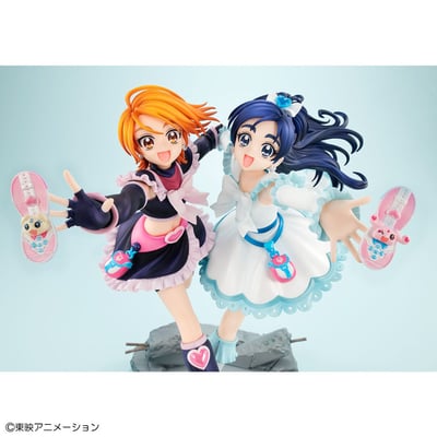 Cure Black & Cure White - Lucrea PVC Statue (Pretty Cure, Megahouse, 22 cm) - 7