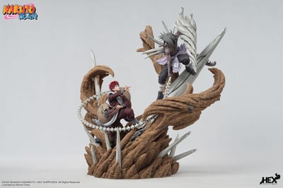Gaara vs Kimimaro - Elite Dynamic Statue - Hex Collectibles (14)