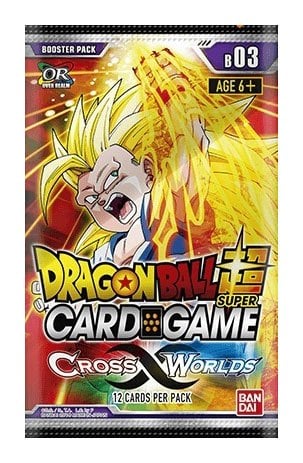 Cross Worlds Booster Display - Dragon Ball Super Card Game Season 3 (Englische Version) - 24 Booster mit je 12 Karten - 1