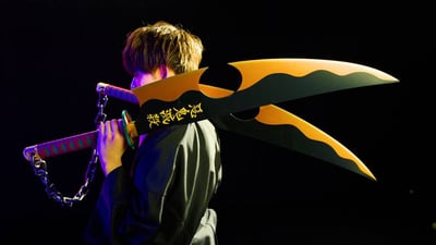 Nichirin Schwerter (Tengen Uzui) - Demon Slayer 11 Proplica - Bandai Spirits (4).jpg