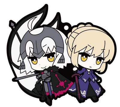 Fate / Grand Order - Buddy Collection Gummi-Anhänger - Komplettset (6 Anhänger) - 4