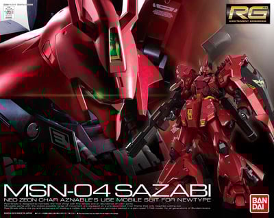 MSN-04 Sazabi - Mobile Suit Gundam - RG 1/144 - Model Kit - Bandai Spirits (1)