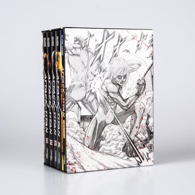 Attack on Titan - Carlsen - Band 31-34 in collector's slipcase with extra - 5