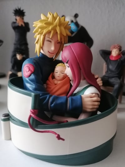 Minato, Kushina & Naruto 🍥  · Minato, Naruto & Kushina - Naruto - NARUTO 72 series - Banpresto
