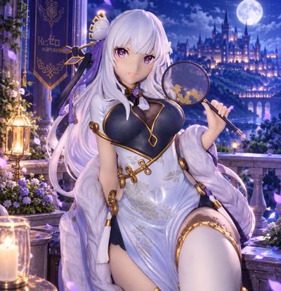 Emilia · Emilia - Graceful Beauty - KD Colle - Kadokawa - Figurine PVC 24cm