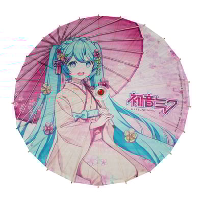 Hatsune Miku - japanischer Papier-Sonnenschirm - Sakami (1)