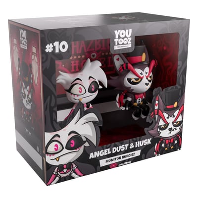 Angel Dust & Husk - Monitor Buddiez - Hazbin Hotel Vinyl Figur - Youtooz - 4