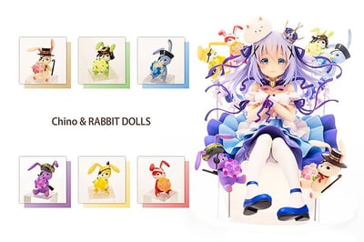Chino Kafuu, Tippy & Rabbit Dolls - Easy Eight - 9