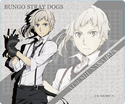 Atsushi Nakajima - Bungo Stray Dogs - Mouse Pad / Unterlage - Stella Notes (1)