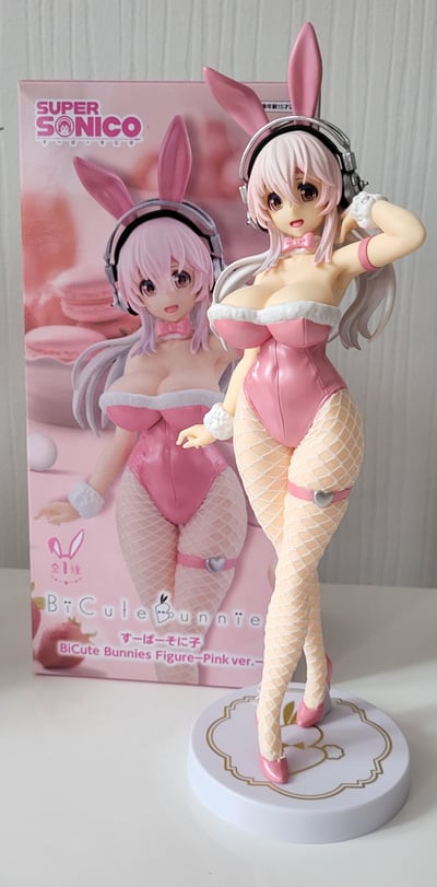 Super Sonico - Pink Rabbit - BiCute Bunnies - Furyu