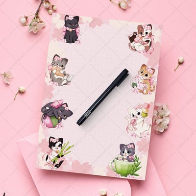 Sakura Nekos - Notizblock A5 - Hideko Merchandise (2)