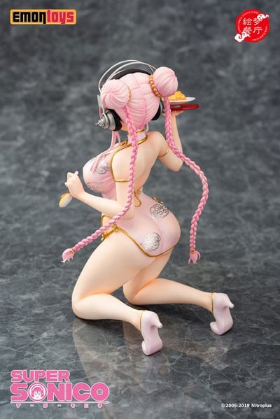 Super Sonico - China Dress Statue Series - Emontoys - 5