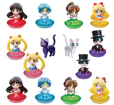 Bishoujo Senshi Sailor Moon - Petit Chara Land Figur - komplettes Set mit 12 Figuren - 3
